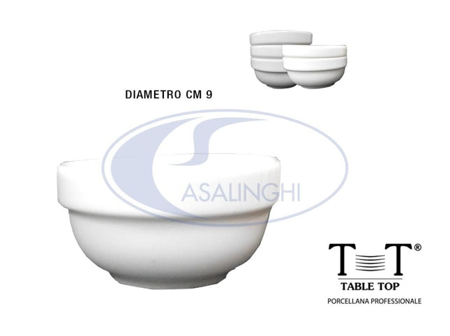 Tazza Bolo Impilabile in Ceramica di Design per Uso Quotidiano e Decorativo Ø 9 cm Table Top
