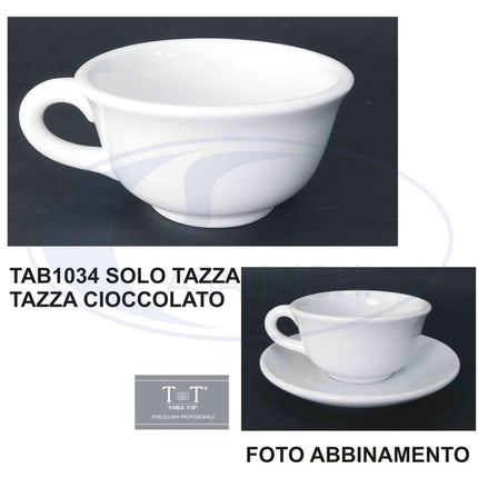 Tazza Porcellana Cioccolata S/Piatt.-8033406678452