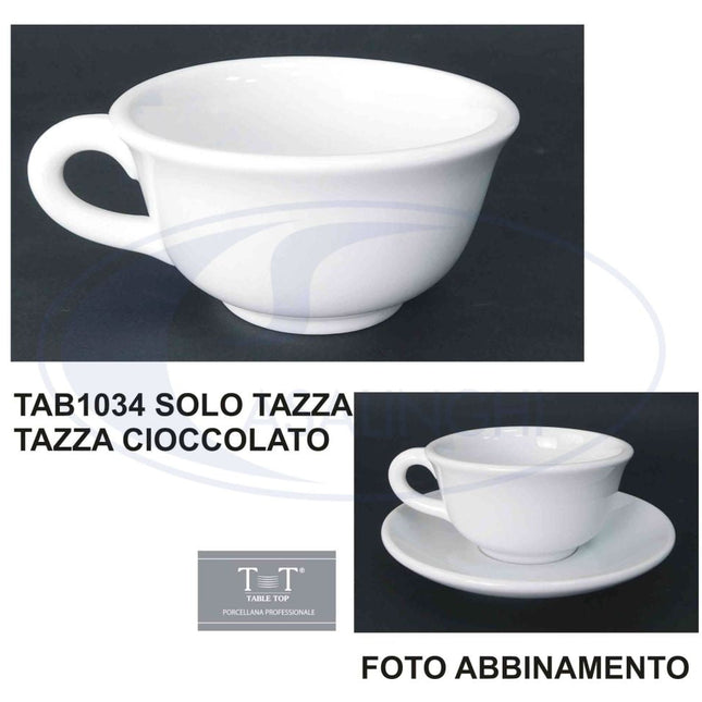 Tazza Porcellana Cioccolata S/Piatt.-8033406678452