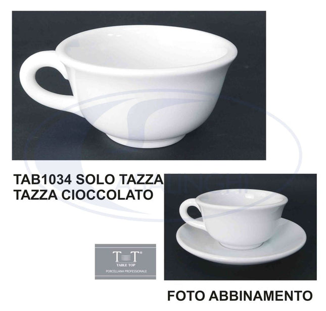 Tazza Porcellana Cioccolata S/Piatt. Table Top