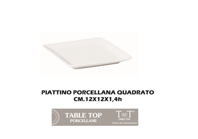 Table Top Piattino Porcellana Quadrato Di Varie Dimensioni Per Uso Versatile In Cucina E Tavola Table Top