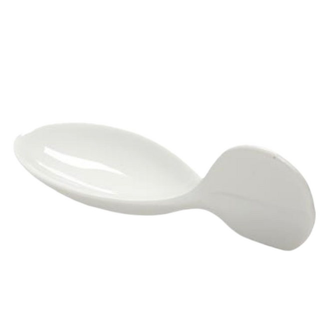 Cucchiaino Pesce Porcellana Cm.10X4X3H Bianco