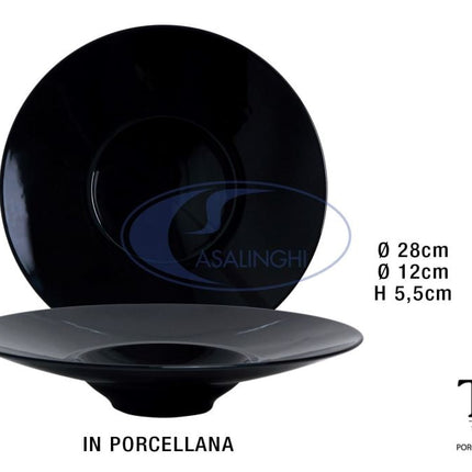 Pasta Bowl Cm.28 Nero Fusion-8053369010397