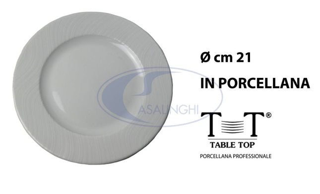Table Top Collezione Waves: L'Armonia Del Mare Sulla Tua Tavola Piatto Piano 21 cm Table Top