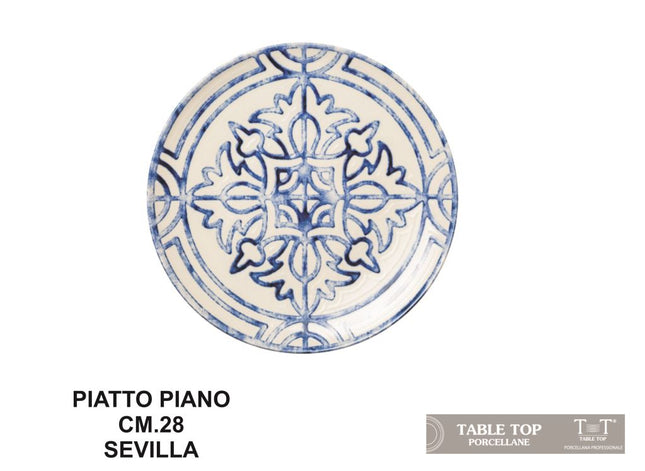 Table Top Collezione Sevilla: L'Arte Mediterranea Sulla Tua Tavola 28 cm Table Top