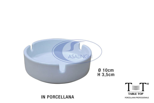 Posacenere in Porcellana Impilabile di Design Elegante per Casa e Ufficio 10×4 cm Table Top