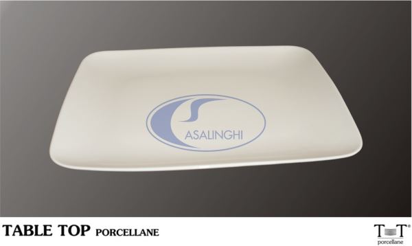 Piatto Piano Porcellana Kyoto Cm.29X23X2H-8033406671514