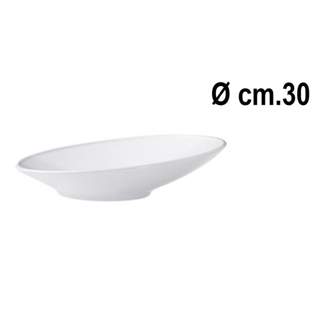Piatto Pasta Bowl Oblique Cm.30 Porcellana