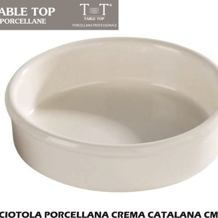 Ciotola Porcellana Crema Catalana Cm.12X3H-8033406672290