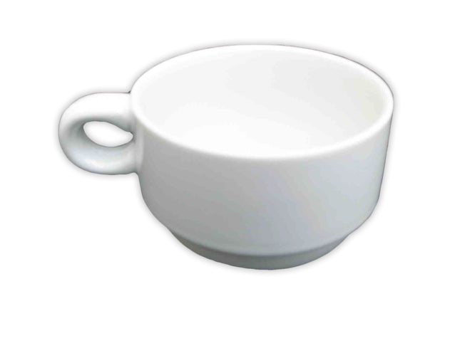 Tazza Da Cappuccino Impilabile Senza Piattino Bianco Table Top