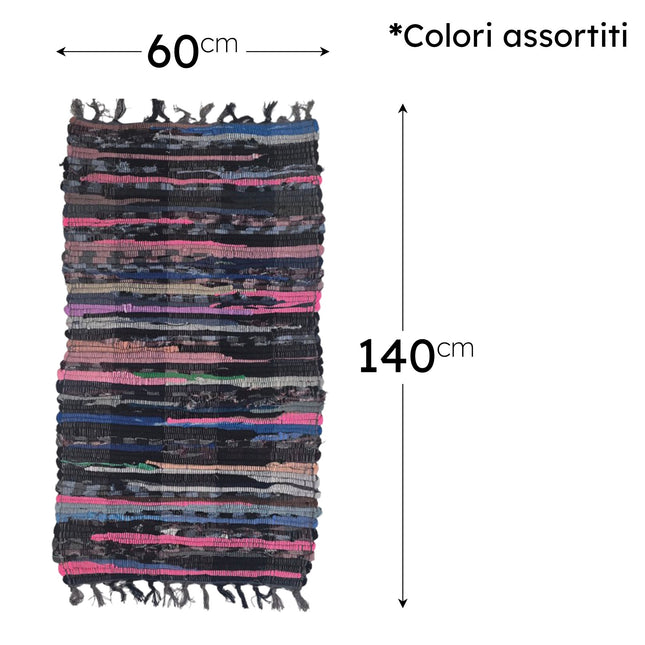 Sicignano Tappeto Solemar In Cotone: Calore Mediterraneo E Versatilità Per Ogni Ambiente Della Tua Casa 60x140 cm Casalinghi Sicignano
