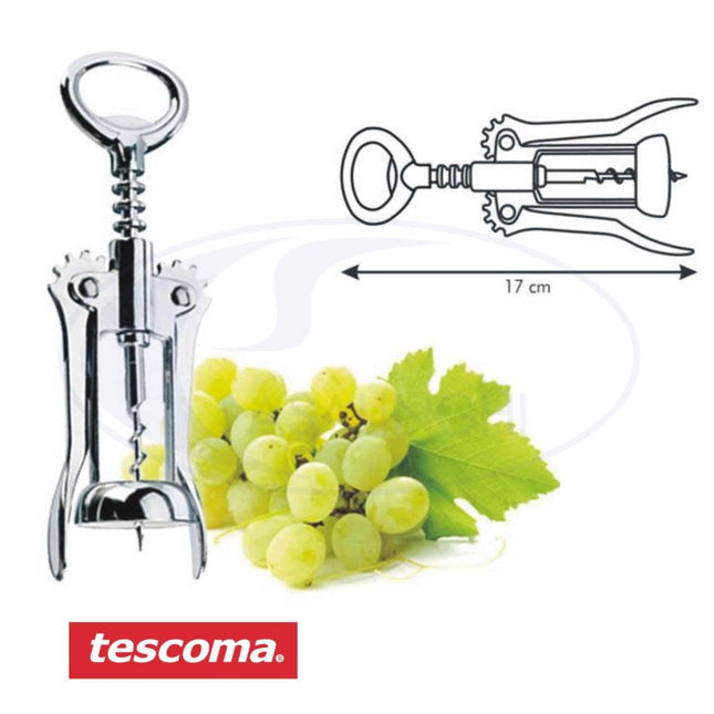 Levatappo Cromato a Leva per Bottiglie Cucina Grandchef e Presto Tappi Tescoma