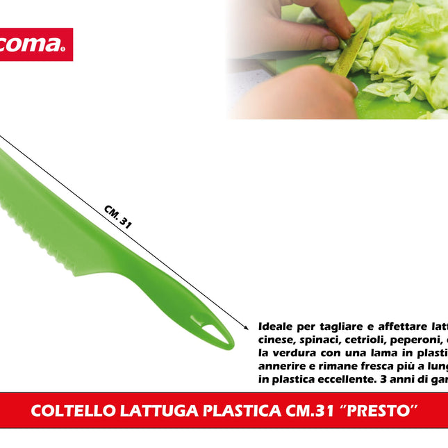 Coltello Lattuga Plastica Cm.31 ''Presto''