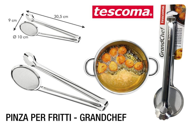 PINZA PER FRITTI GRANDCHEF FRITTURA PADELLA CUCINA Tescoma