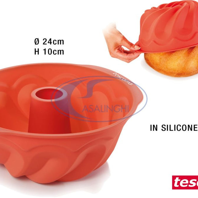 Stampo Ciambella Alta Silicone Cm.24X10H-8595028490688
