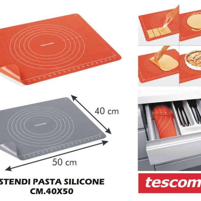 Stendipasta Con Clip Cm.50X40 Silicone Delicia-8595028490794