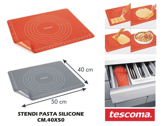 Stendipasta con Clip in Silicone Delicia per Pasta E Cucina di Qualità 50x40 cm Tescoma