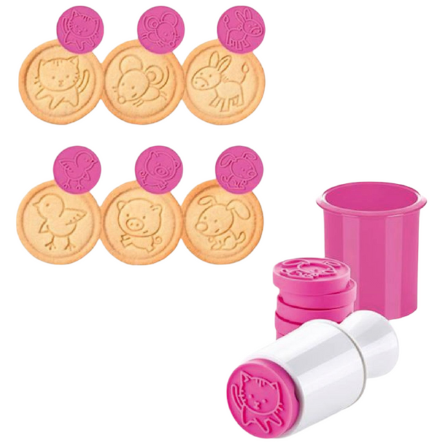 Timbro X Biscotti 6 Decori Delicia Tescoma per Decorare Biscotti e Dolci Vari Tescoma