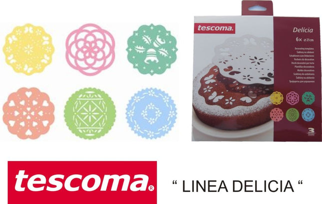 DISCHI DECORATIVI PER TORTE CONF. 6 PZ. DOLCI CUCINA Tescoma