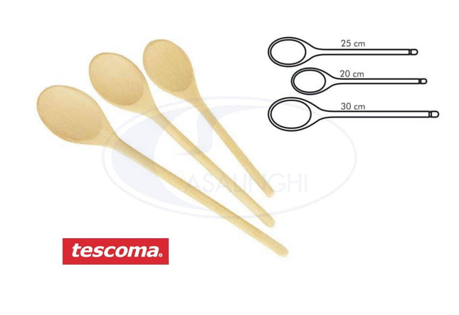 CUCCHIAI LEGNO SET 3 PZ. WOODY POSATE CUCINA Tescoma