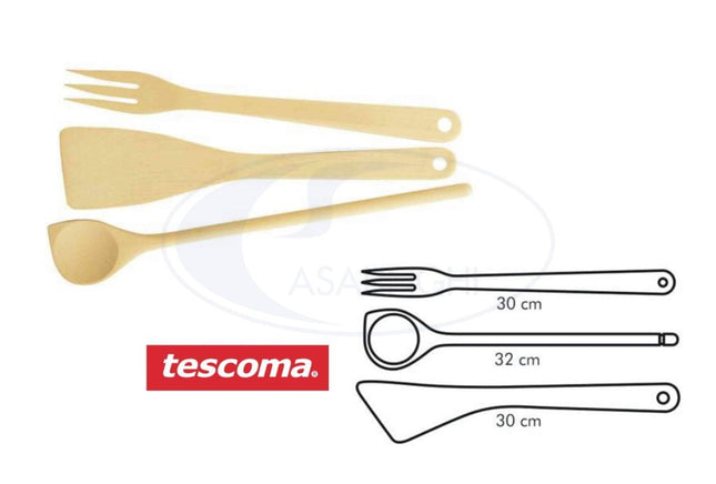 POSATE LEGNO SET 3 PZ. CM.30 CUCINA Tescoma
