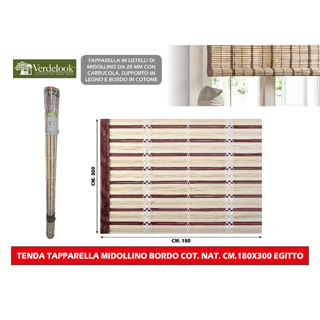 Biacchi TENDA TAPPARELLA MIDOLLINO BORDO COT. NAT. CM.180X300 EGITTO Biacchi