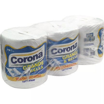 Rotolone Corona Grande&Bella 2 Veli – 1 Rotolo da 1,125kg, Carta Igienica Extra Grande Made in Italy Corona