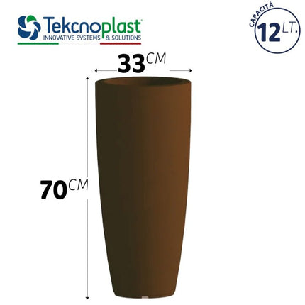 Vaso Stilo Moderno E Elegante Da Interno Ed Esterno, Design Alto E Luminoso Per Piante E Arredi Decorativi