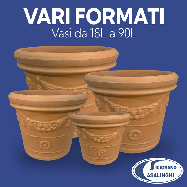 Tecknoplast Vaso Festonato Doppio Bordo Impruneta: L'Eleganza Classica Per I Tuoi Spazi Esterni Tecknoplast
