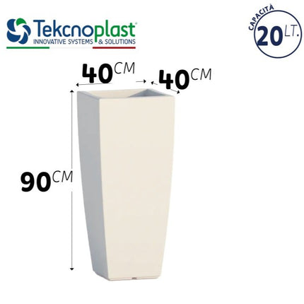Vaso Stilo Moderno E Elegante Da Interno Ed Esterno, Design Alto E Luminoso Per Piante E Arredi Decorativi