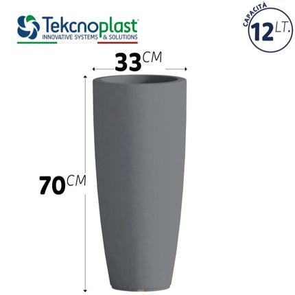 Vaso Stilo Moderno E Elegante Da Interno Ed Esterno, Design Alto E Luminoso Per Piante E Arredi Decorativi