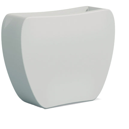 Vaso Decorativo Heart Bianco 100X30X80H Cm 40L – Design Cuore In Polietilene, Made In Italy, Ideale Per Interni Ed Esterni Moderni