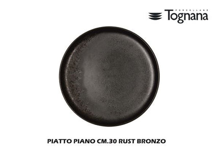 Piatto Piano Cm.30 Rust Bronzo-8056444085716