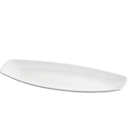 Vassoio Rettangolare Porcellana Cm.28X12 Party Bianco 8000257161518 8000257161501