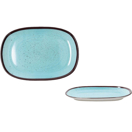 Tognana Porcellane Vassoio Ovale In Melamina: Eleganza E Praticità Per Ogni Tavola Blu 18x11 cm Tognana Porcellane
