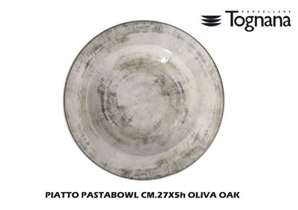 Piatto Pastabowl Cm.27X5H Oliva Oak Tognana Porcellane