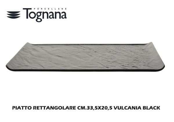 Tognana Porcellane Piatto Rettangolare Vulcania: La Trama Della Natura Per La Tua Tavola Tognana Porcellane