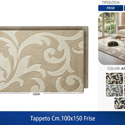 TAPPETO CM.100X150 FRISE Tierre Groupe