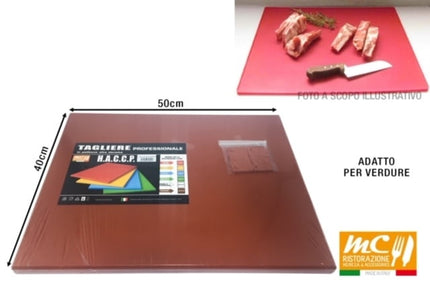 Tagliere In Pe Prof. Cm.50X40X2H Marrone MC Ristorazione