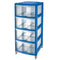 Cassettiera Tontarelli Bambù 4 Cassetti: Design Naturale e Organizzazione Versatile Ocean Trasparente Tontarelli