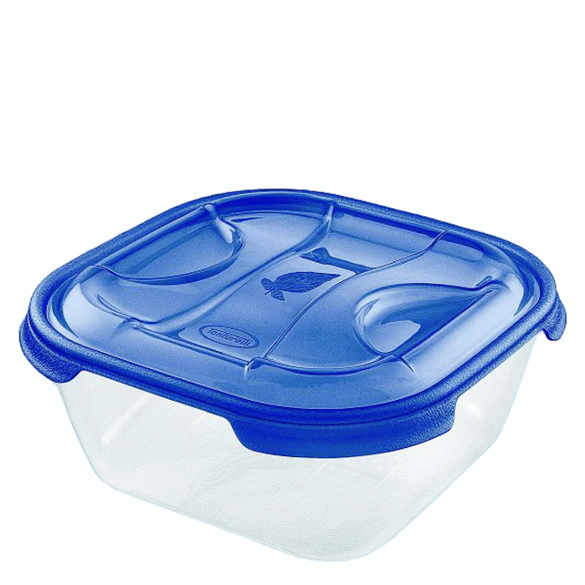 Tontarelli Frigo Box Quadrato In Plastica Trasparente Nuvola, Vari Capacità Disponibili