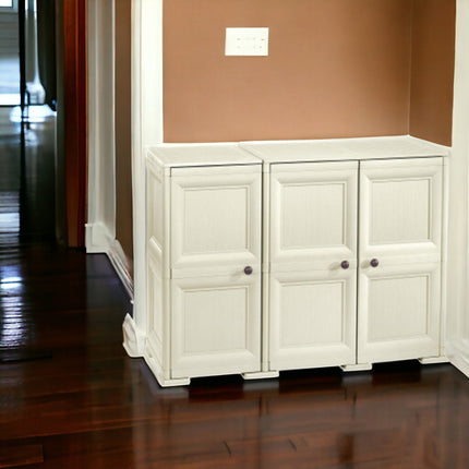 Armadio 3 Ante Cm.118X43X85,5H Angora