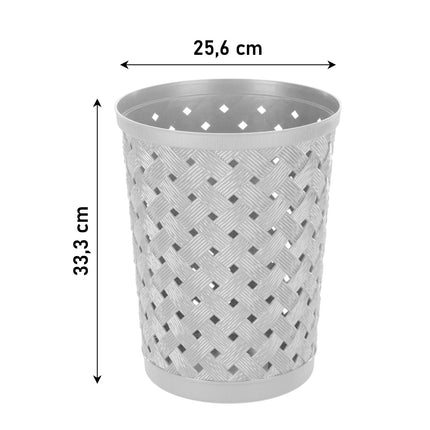 Cestino Plastica Gettacarta Arianna Da Ufficio Camera Studio Carta 25,6X32,3 Cm