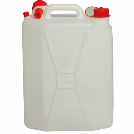 Tanica per Alimenti con Beccuccio, Polietilene Food Grade, Made in Italy, Diverse Capacità 25L Nuova Plastica Adriatica