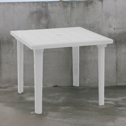 Bica Tavolo Quadrato Polipropilene Resina Weekend 80X80Cm Resistente Per Esterni