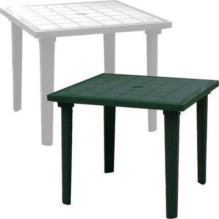 Bica Tavolo Quadrato Polipropilene Resina Weekend 80X80Cm Resistente Per Esterni