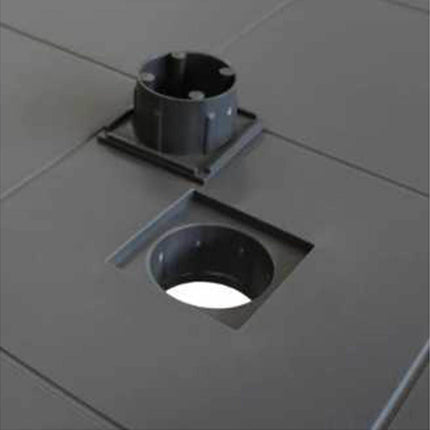 Bica Tavolo Dallas Effetto Rattan 80X80Cm Resistente Esterni