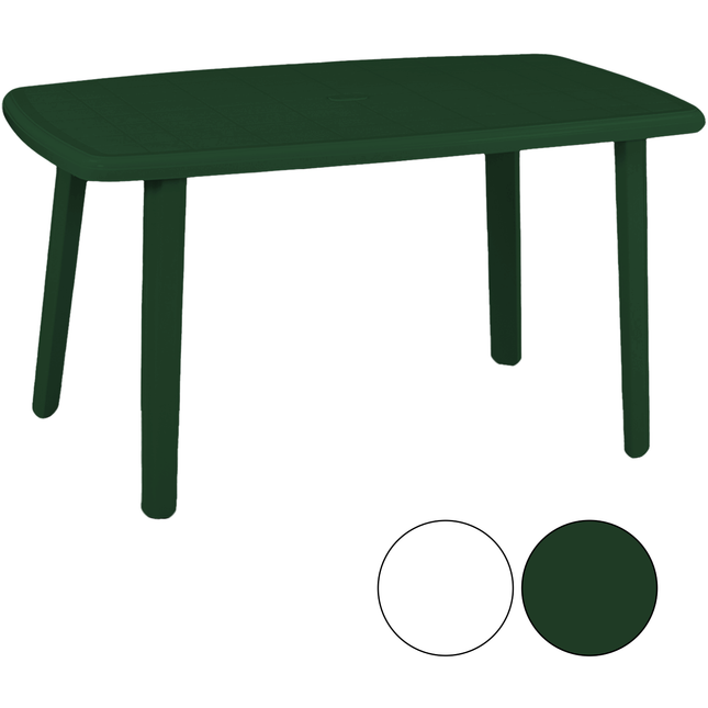 Bica Tavolo Plastica Grande Lungo Rettangolare Giardino Esterni 85×137×72H Cm Robusto