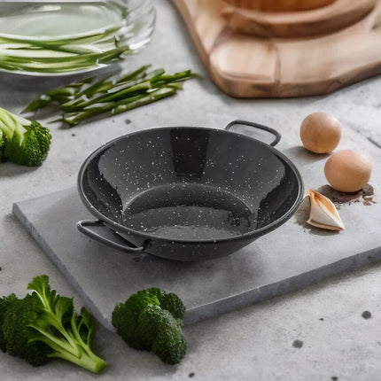 Ilsa Tegame Fonda Con 2 Manici Garcima In Acciaio Carbonio Smaltato Horeca Cucina Ilsa