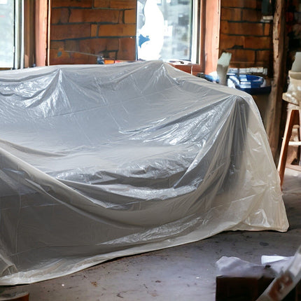 Telo Copritutto Copri Auto Coperta Automobile Tinteggiare Plastica Trasparente